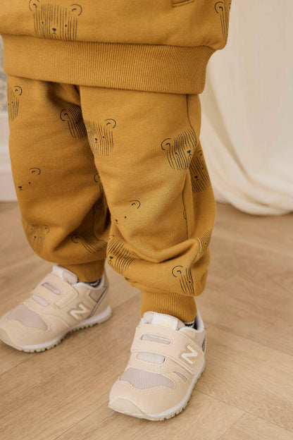 Organic Cotton Nash Track Pant - Buckwheat Teddy Face Childrens Pant from Jamie Kay NZ